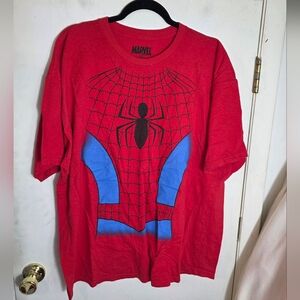Spider Man Mad Engine Red Blue  T-Shirt Mens 2XL Marvel Comics Graphic Honduras
